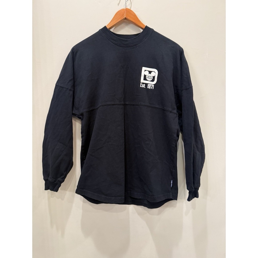 Disney Parks Spirit Jersey Women's Size XS Black Long Sleeve